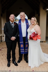 Wedding ceremony by Dr. Gerrit Rademeyer in Kou-Kamma