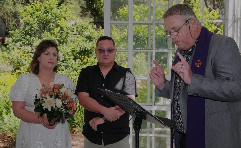 Wedding ceremony by Dr. Gerrit Rademeyer in Kou-Kamma
