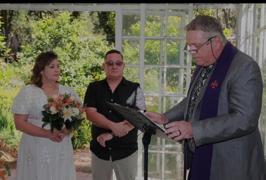 Wedding ceremony by Dr. Gerrit Rademeyer in Kou-Kamma