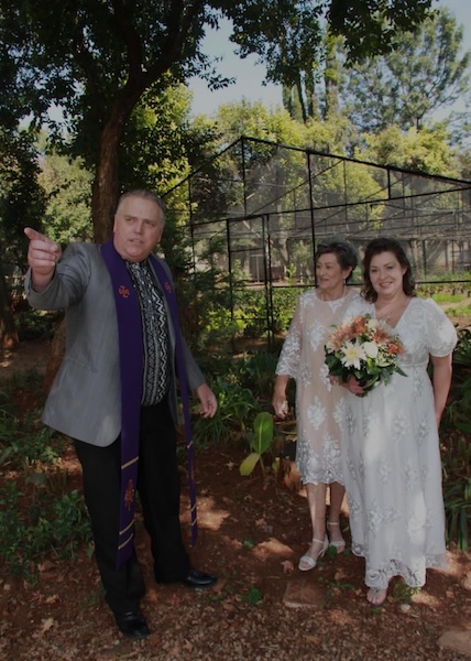 Wedding ceremony by Dr. Gerrit Rademeyer in Kou-Kamma