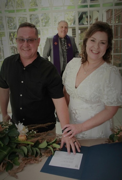 Wedding ceremony by Dr. Gerrit Rademeyer in Kou-Kamma