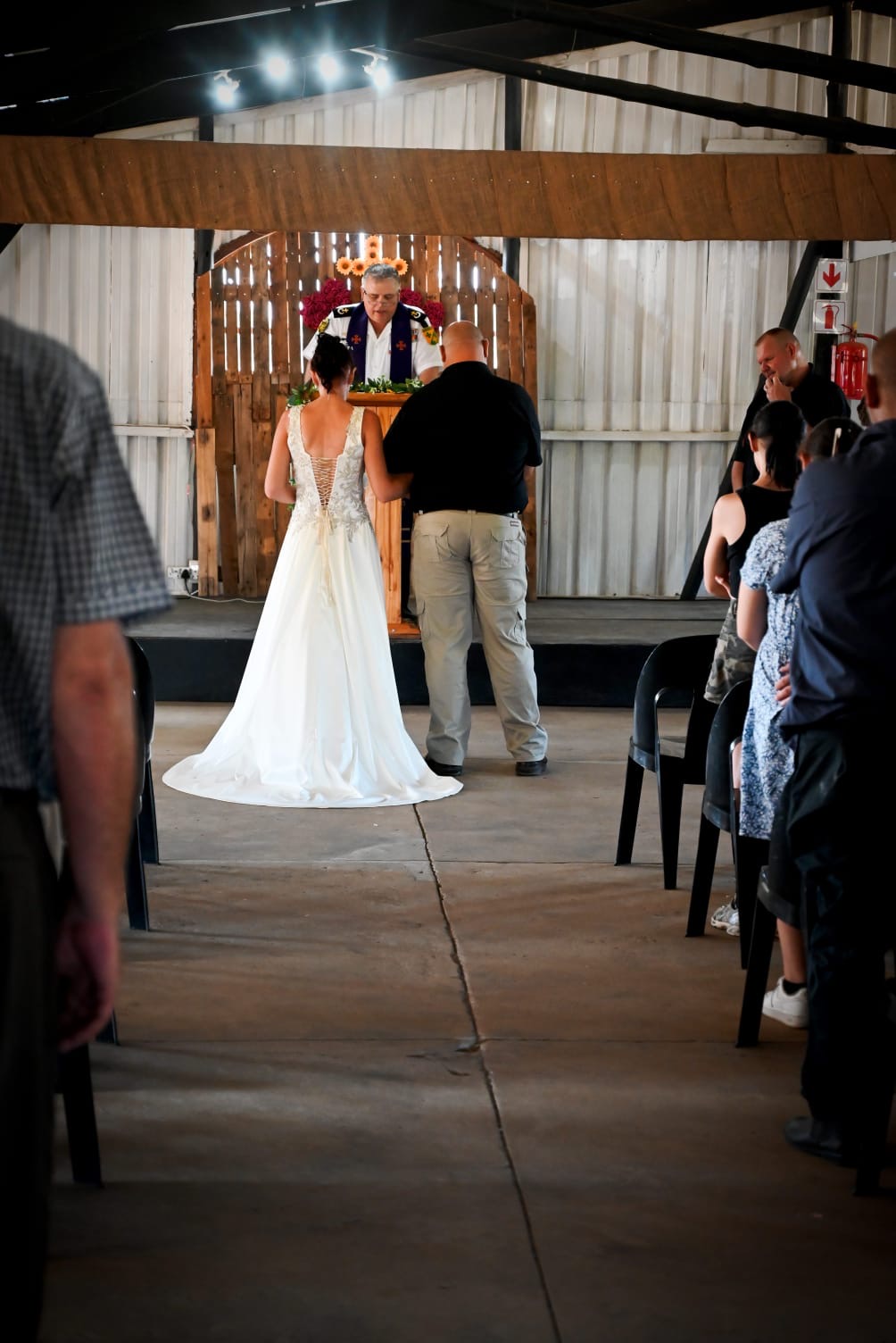 Wedding ceremony by Dr. Gerrit Rademeyer in Kou-Kamma
