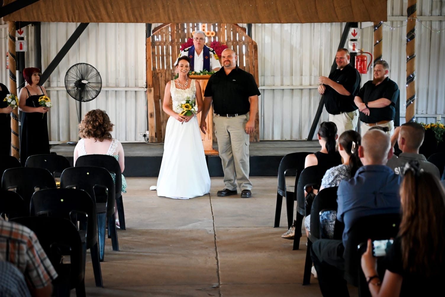 Wedding ceremony by Dr. Gerrit Rademeyer in Kou-Kamma