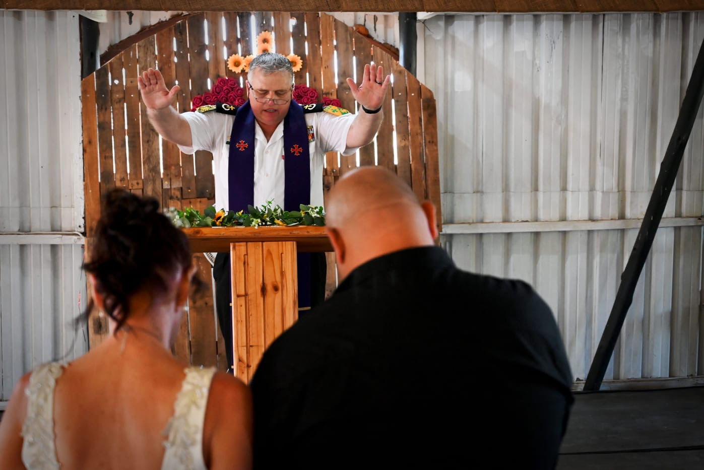 Wedding ceremony by Dr. Gerrit Rademeyer in Kou-Kamma